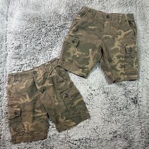 Men’s Old Navy Camo Cargo Shorts Size 29 Military Style Utility (2 Pair)